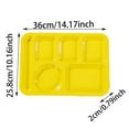 thumbnail image 2 of Commercial Grade Tableware Heat Imitation Porcelain Compartment Fast Food Trays Designed for School and Unit Canteens, 2 of 3