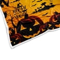 thumbnail image 5 of Halloween Throw Blanket, Horror Pumpkin Skull Witch Ghost Spider Flannel Blanket, Trick or Treat Warm Cozy Blanket, Scary Halloween Blanket for Couch, Bed, Sofa Decor,60X80IN Orange, 5 of 5