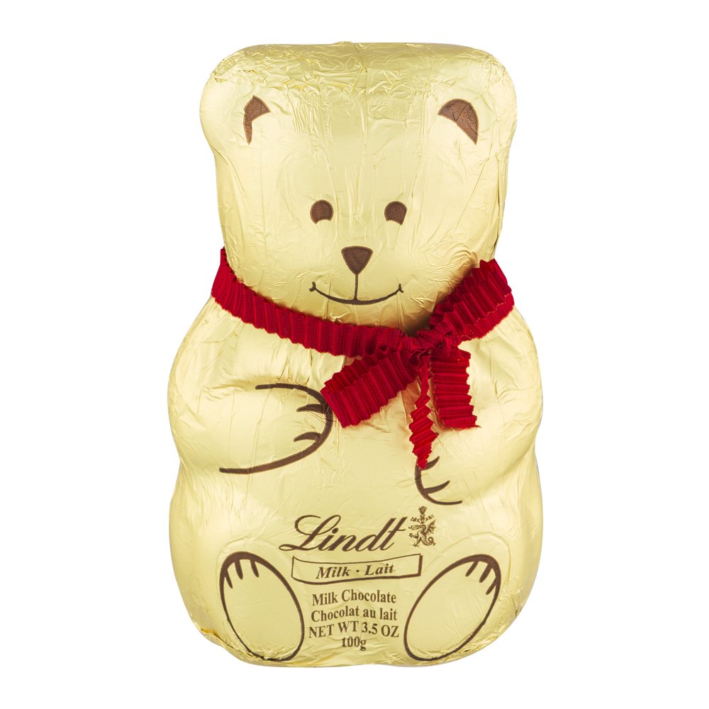 Lindt Lindor Holiday Milk Chocolate Bear, 3.5 Oz.