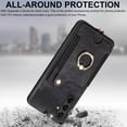 thumbnail image 6 of A14 5G Case,Card Holder Wallet for Galaxy A14 5G Phone Case,Ring Holder Stand,RFID-Blocking,Wrist Strap,Camera Protector,Leather Protective  Flip Cover for Samsung A14 5G Case (Black), 6 of 14