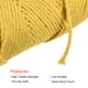 thumbnail image 3 of Algodón Cuerda Retorcido Trenzado Cuerda Cordón, Limón Amarillo 100m/109 Yardas 2mm Diámetro para Pared Colgar, Plantas Colgar, Tejer, Macramé Anudar, 3 of 7