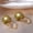 (Golden Pearl of the Imperial Concubine) Golden, variant on HUGE TOMATO 925 Sterling Silver Simulated Shell Pearl Earrings for Women Trendy, Big Pearl Drop Earrings Leverback Stud,18K Gold Plated Large Pearl Hoop Dangle Hypoallergenic Jewelry 14mm