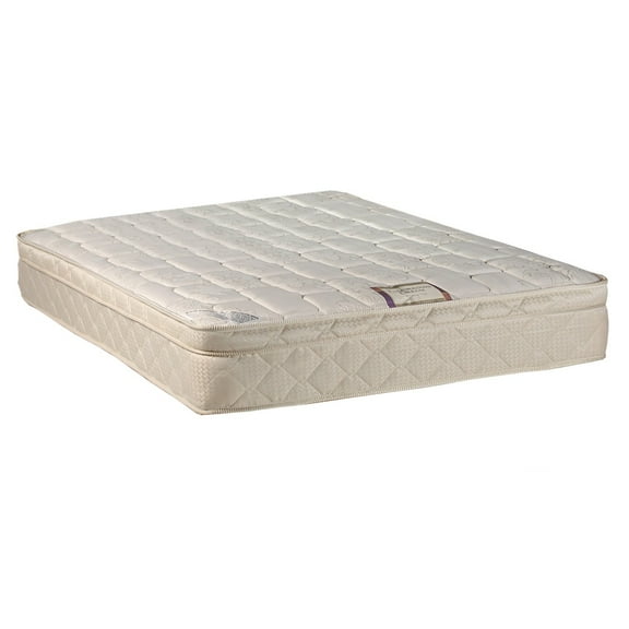 DS USA Dream World Eurotop Medium Soft Innerspring Mattress Only with Mattress Cover Protector - Good for your back, Fully assembled, Orthopedic Type (Twin 39"x75"x10")