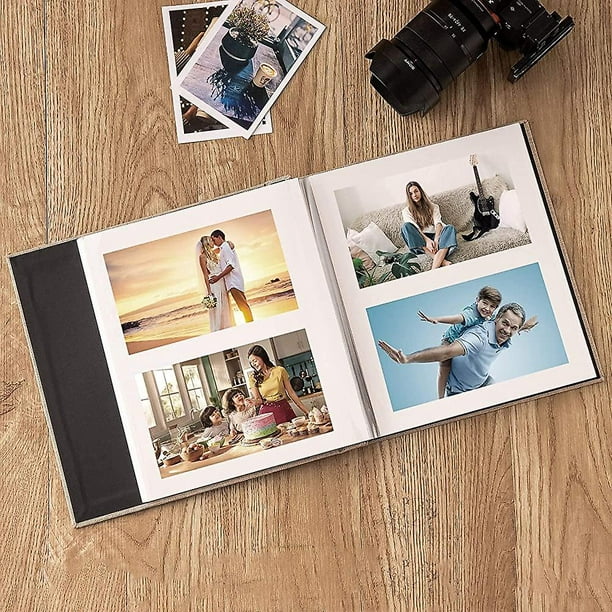 Grand album photo auto-adhésif pour les images album magnétique de  scrapbook bricolage 40 pages blanches blanc