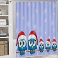 thumbnail image 5 of Shower Curtain and Bath Mat Set, Christmas Tree Pattern Printed on Shower Curtain Sets and Liner Set, Suitable for Small Bathroom Gym Guest Bath, 72 x 72 inches, 5 of 8