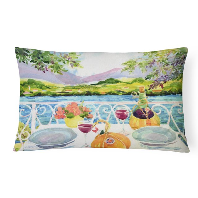 Carolines Treasures 6139PW1216 après-Midi de Raisin Ravit Tissu de Vin Coussin Décoratif