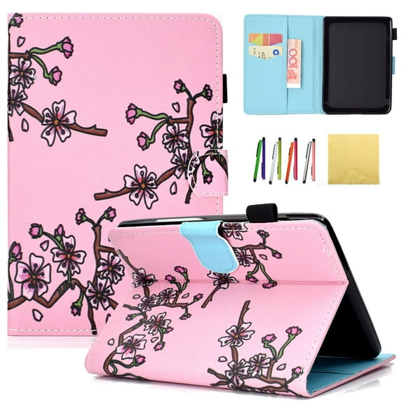 Kindle Paperwhite 2018 Case, Allytech Premium PU Leather Smart Folio Stand Wallet Case Cover with Auto Wake/Sleep Fits All-New Amazon Kindle Paperwhite 10th Generation E-Reader, Colorful Marble