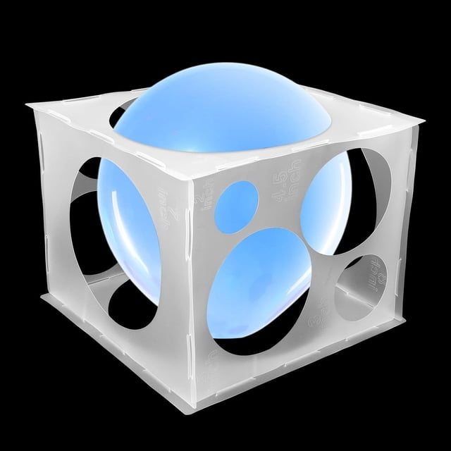 lasuroa Balloon Sizer Cube Box, 2-10 Inch Transparent Balloons Measurement Tool for Arches Columns Party Decoration Accessories