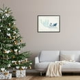 thumbnail image 2 of Seahorse Santa Sled Nautical Christmas Holiday Graphic Art Black Framed Art Print Wall Art, 2 of 7