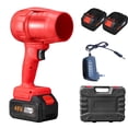 thumbnail image 2 of Red Red High Power Lithium Battery Turbine Blower Kit With Two Batteries For Car Washing Water Removal And Snow Cleaning, 2 of 3