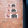thumbnail image 3 of Standard Plus Do Not Touch Thank You Wall or Door Sign | Office Public Signage - Small, 3 of 9