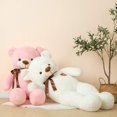 thumbnail image 3 of Oso de peluche YunNasi, grande, 80 cm, con corazón de amor, rosa, 3 of 7