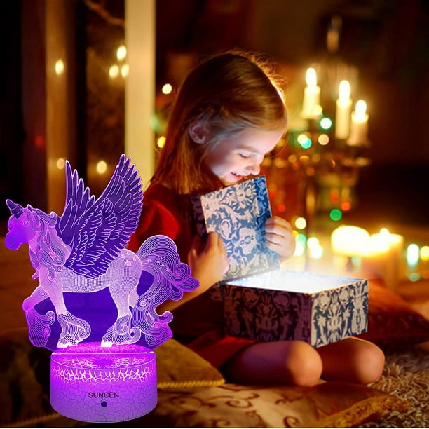 ATTOE Licorne Cadeaux Veilleuse pour Enfants avec Télécommande et Smart  Touch 7 Couleurs + 16 Couleurs Changeantes Licorne Jouets Dimmable 5 8 6 4  7 3 9 10 Ans Fille Garçon Cadeaux (Elfe Licorne) 