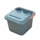 thumbnail image 5 of Cubo para pies con lavabo de 23,5 cm de profundidad, multiusos, para hotel Azul, 5 of 9