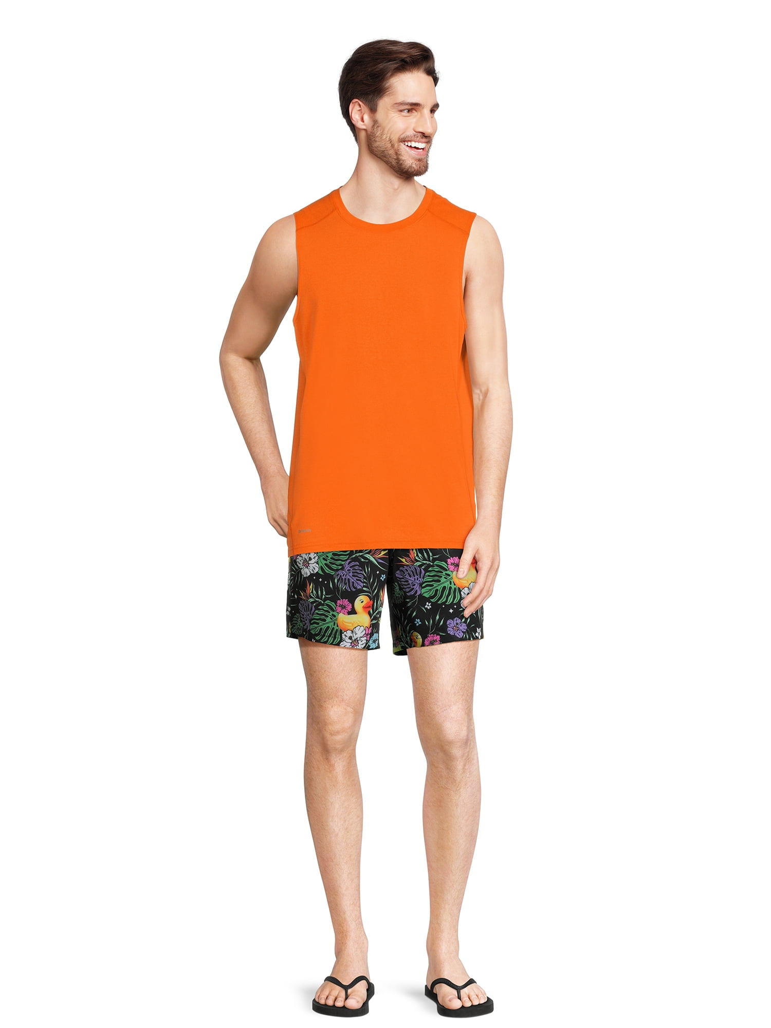 Neff Men's Novelty Print Swim Trunks with Stretch, 7" Inseam, Sizes S-XL