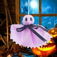 thumbnail image 3 of BNNG Halloween Ghost Hanging Ornaments Tree Farmhouse Rustic Cloth Ghosts Hanging Decoration for Front Yard Patio Lawn Garden Party Décor and Holiday Decorations, 3.5 Inch, 3 of 8