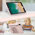 thumbnail image 4 of FJLBDE Case for iPad 6th / 5th Generation (2018 2017), iPad Air 2 / Air 1, iPad Pro 9.7 inch with Butterfly Stand, Protective Cover with Pencil Holder Shoulder Strap for Kids Girls, Pink, 4 of 7