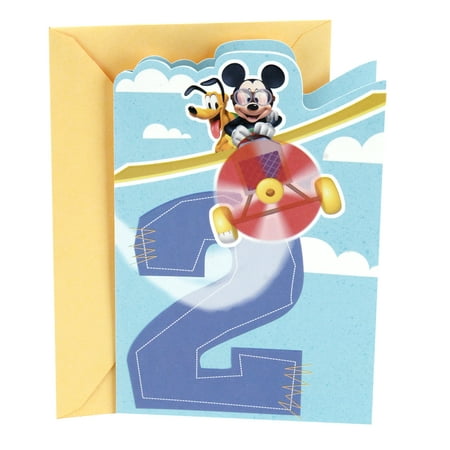 Hallmark 2nd Birthday Greeting Card (Mickey (Best Mickey Mantle Cards)