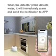 thumbnail image 2 of Detector de agua con wifi, sensor de fugas, alarma, detector de fugas, sonido, aplicación Smart Life, alerta de inundación, desbordamiento, seguridad, 2 of 4