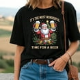 thumbnail image 2 of It’s The Most Wonderful Time for a Beer T-Shirt – Funny Santa Beer Lover Christmas Shirt, Holiday Gift for Him, 2 of 5