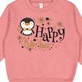 thumbnail image 3 of Inktastic Happy New Year with Cute Penguin Toddler Sweatshirt, 3 of 4