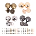 thumbnail image 4 of 20 Ensembles Rivets à Vis en Dôme, Rivets en Cuir 4 Couleurs Rivets Ronds en Forme de Champignon pour Vêtements Punk Chaussures Sacs Colliers pour Animaux Vêtements pour Animaux, 4 of 8