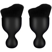 2 Pack Auto Detailing Brush - Soft Bristles Dusting Tool for Interior Exterior Dashboard, AC Vents, Leather, Engines,Scratch-Free (Black)
