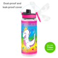 thumbnail image 4 of Home Tune Bonita Botella De Agua Para Niños De La Escuela, Niñas, Sin Bpa, Tritan, A Prueba De Fugas, Fácil De Limpiar Y Asa De Transporte, 23 Oz/680 Ml (Dragón), 4 of 5