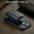 thumbnail image 2 of Compatible for iPhone 11 Pro Wallet Case,[Support MagSafe Wireless Charging] Back Flip Magnetic Leather Phone Cover with Detachable RFID Blocking Card Holder For iPhone 11 Pro,Black, 2 of 14