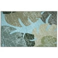 thumbnail image 1 of Jellybean PR-JRY001B 20 x 30 in. Faded Tropical Leaves Indoor Area Rug, 1 of 1