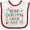 White and Red, variant on Inktastic Mimi and Pappy Love Me Grandchild Girls Baby Bib