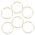 thumbnail image 6 of DECOMELODY 6Pcs Metal Craft Rings For Diy Enthusiasts Golden Minimalist Design Circle Hoop, 6 of 8