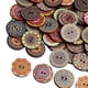 thumbnail image 5 of Ounissouiy 100 Uds patrón al azar botón de flor pintura forma redonda Retrol botones surtidos Kit flor DIY agujeros botón de costura Tela de costura y artesanía No.03, 5 of 6