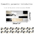 thumbnail image 3 of Qixi 72Pcs Paste Wallpaper Marble Design Wall Tile Black Clearance Sale!, 3 of 9