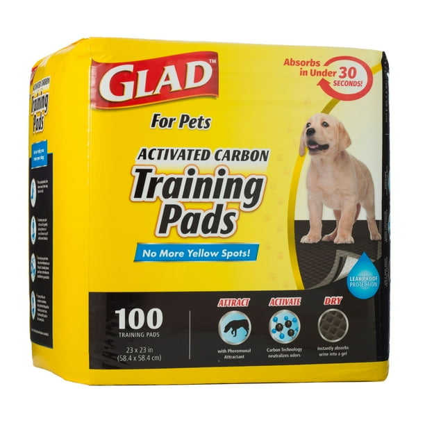 Glad for Pets Black Charcoal Puppy Pads Puppy Potty Training Pads