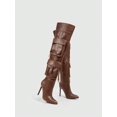 thumbnail image 5 of Party Collection Women Shoes Fashion Point Toe High Heeled Brown Boots With Pocket And Extra Long Pointy Toe Valentines Day, 5 of 5