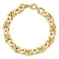 thumbnail image 5 of 14k Yellow Gold Bracelet Links Men's 7.83 mm 8.25 in Polished Link, 5 of 6