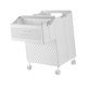 thumbnail image 3 of Cesta de ropa plegable con ruedas, cesta de almacenamiento, contenedor de ropa de gran capacidad. Blanco, 3 of 9