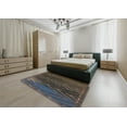 thumbnail image 4 of Ahgly Company Indoor Round Patterned Granite Gray Novelty Area Rugs, 6' Round, 4 of 6