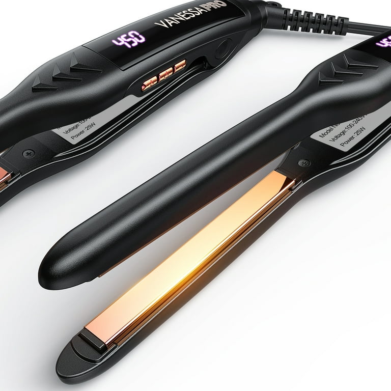 VANESSA PRO Small Flat Irons for Short Hair, Pencil Flat Iron for