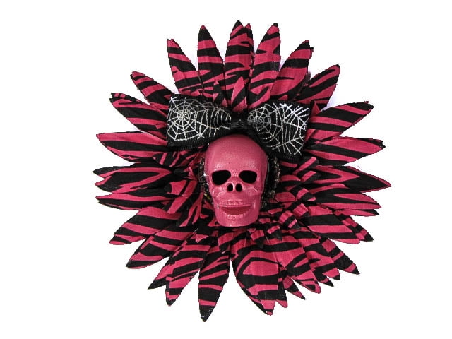 Pink Skull and Crossbones Zebra Design Sports Bag