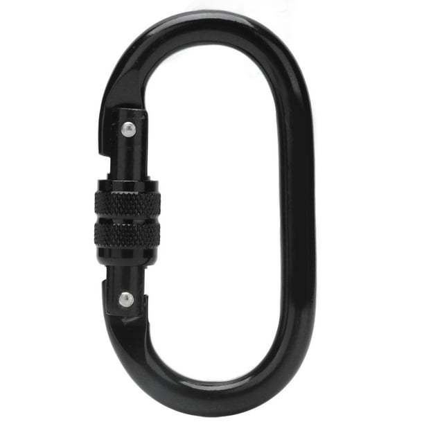 Ecomeon Climbing Carabiner Alloy Steel O Shape Screw Lock Outdoor Safety  Spring Snap Clip XD‑Q96068,Outdoor Carabiner Hook,Locking Carabiner Clip 