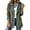ZZ#Army Green, variant on Hsovts Women's Denim Cardigan Trimmed Blazer Denim Cuffs Knit Patchwork Jacket Winter Fall Button Down Collared Long Sleeve Loose Lightweight Blazer Navy S