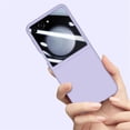 thumbnail image 2 of 1Pcs Slim Protective Full Cover with Temepered Glass Film PC TPU For Z Flip 5 Case Mobile Phone Protector Phone Cover SKY BLUE, 2 of 8