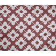 thumbnail image 4 of oneOone Polyester Lycra Dark Rose Brown Fabric Floral & Tiles Moroccan Diy Clothing Quilting Fabric Print Fabric By Yard 56 Inch Wide, 4 of 4