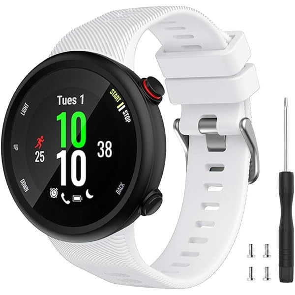 wonima11 Compatible with Garmin Forerunner 45S band, Soft Silicone Sport Replacement Watch Band, Fitness Strap Bracelet Wristband for Garmin Forerunner 45S Smartwatch