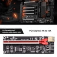 thumbnail image 4 of VER009S-Plus PCIE Riser 1X a 16X Cable USB3.0 Conector SATA de 6 pines (Rojo), 4 of 9