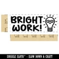 thumbnail image 2 of Bright Work Light Bulb Teacher Student School Self-Inking Rubber Stamp Ink Stamper - Yellow Ink - Large 2-3/4 Inch, 2 of 7