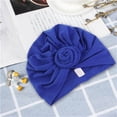 thumbnail image 4 of Fashion Donut Turban Hat for Women, Soft Knot Headwrap Beanie, Trendy Solid Color Head Scarf for Daily Wear and Casual Outings Light Gray, 4 of 5