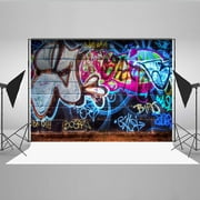 SAYFUT Studio Photo Video Photography Backdrops 7x5ft Vinyl Fabric Newest Colorful Graffiti Photo Backdrop Background Wall Decoration